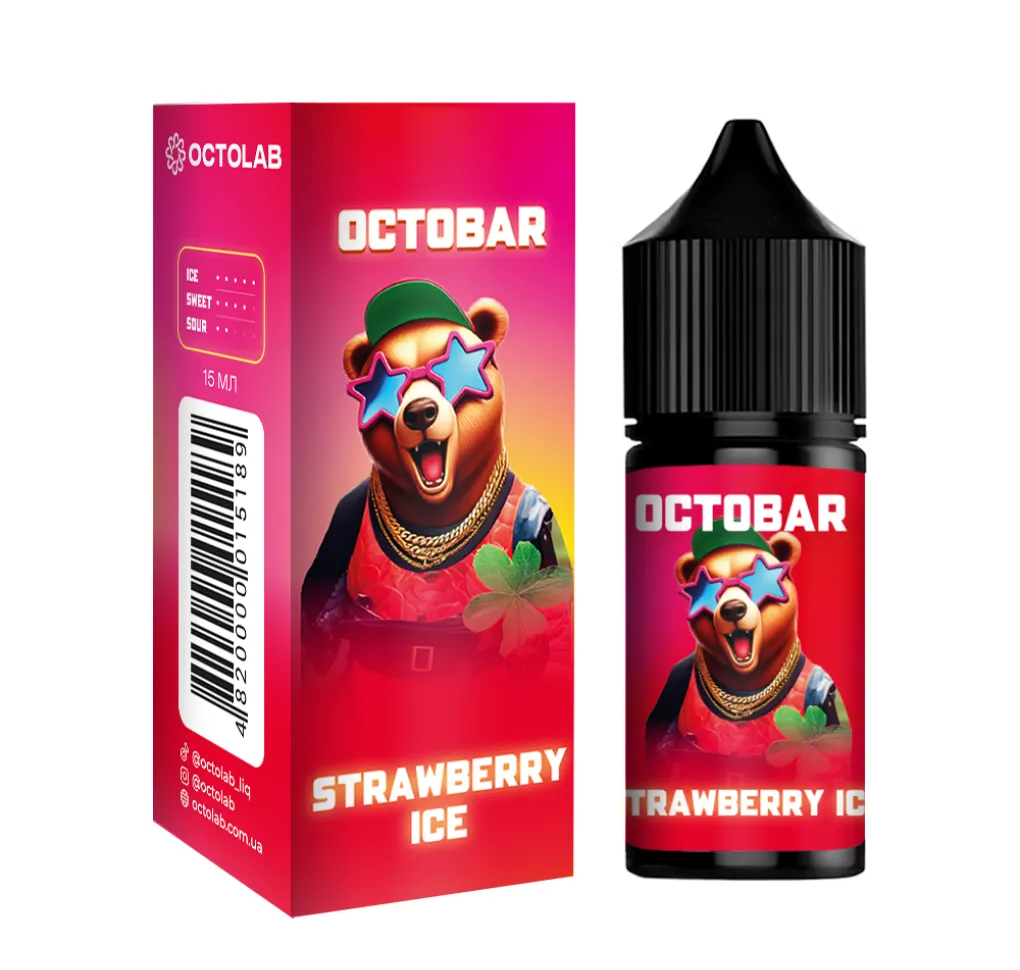 Ароматизатор Octobar NFT Strawberry Ice 15 мл Ароматизатор Octobar NFT Strawberry Ice 15 мл