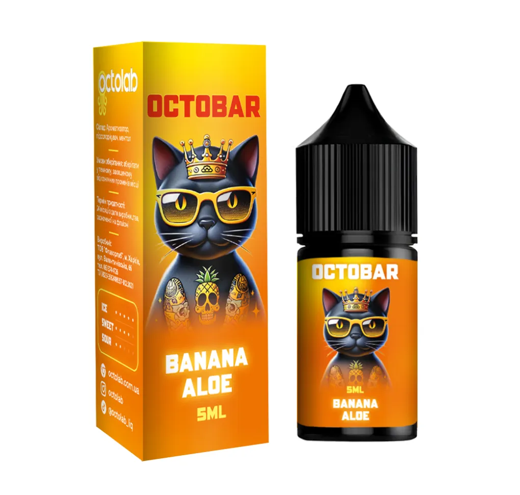 Ароматизатор Octobar NFT Banana Aloe 5 мл