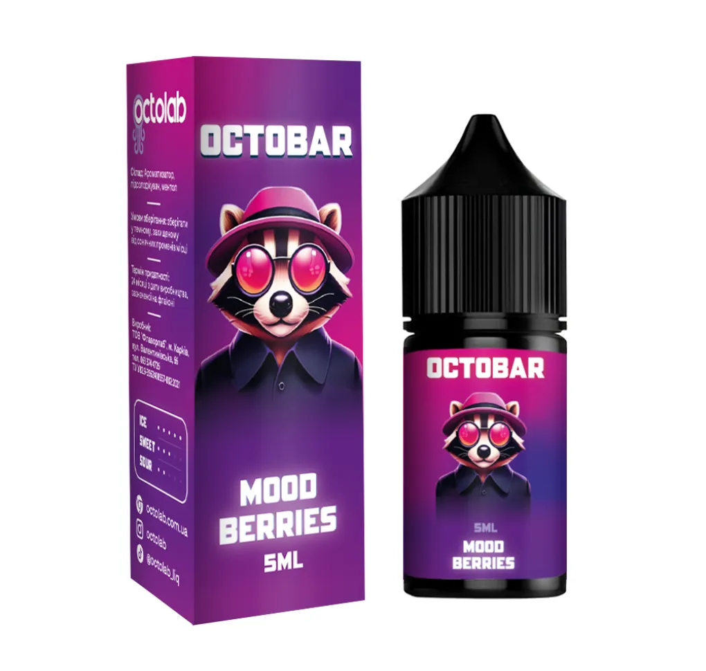Ароматизатор Octobar NFT Mood Berries 5 мл Ароматизатор Octobar NFT Mood Berries 5 мл