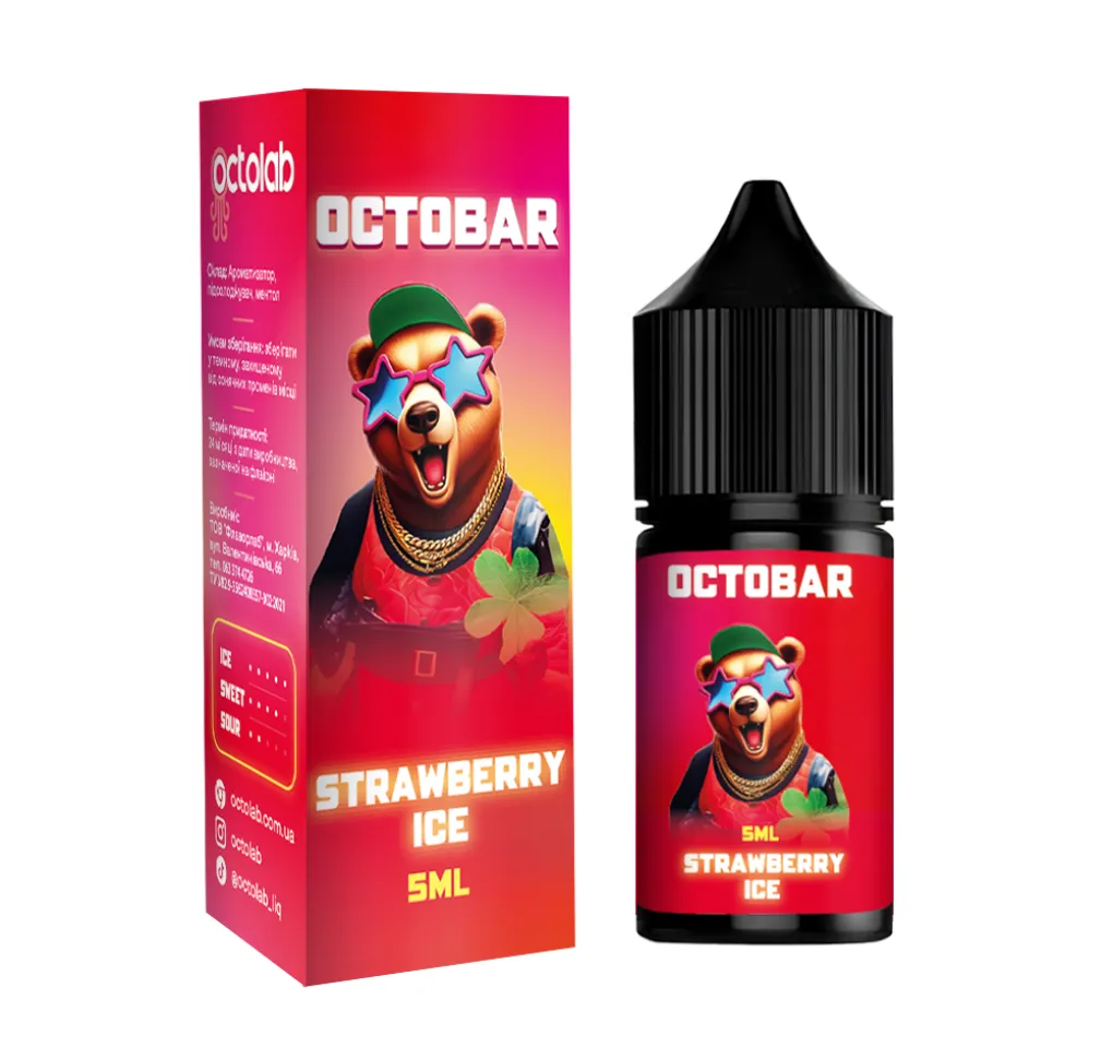 Ароматизатор Octobar NFT Strawberry Ice 5 мл