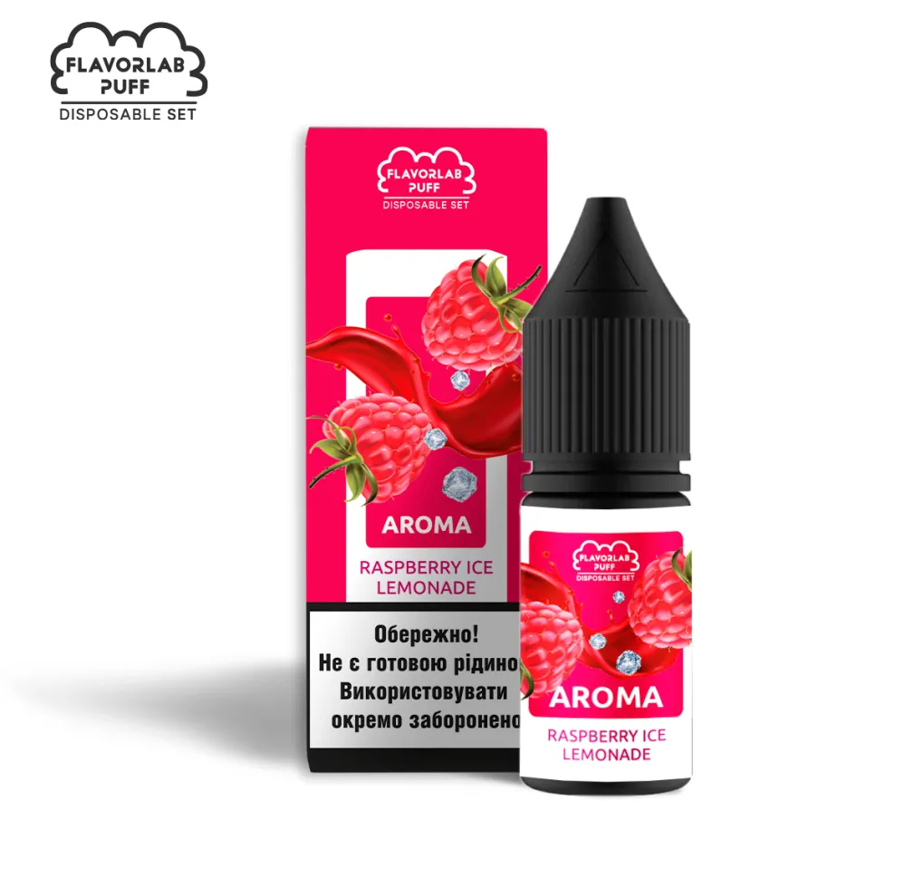 Ароматизатор Flavorlab Puff Малиновий лимонад айс 5 мл