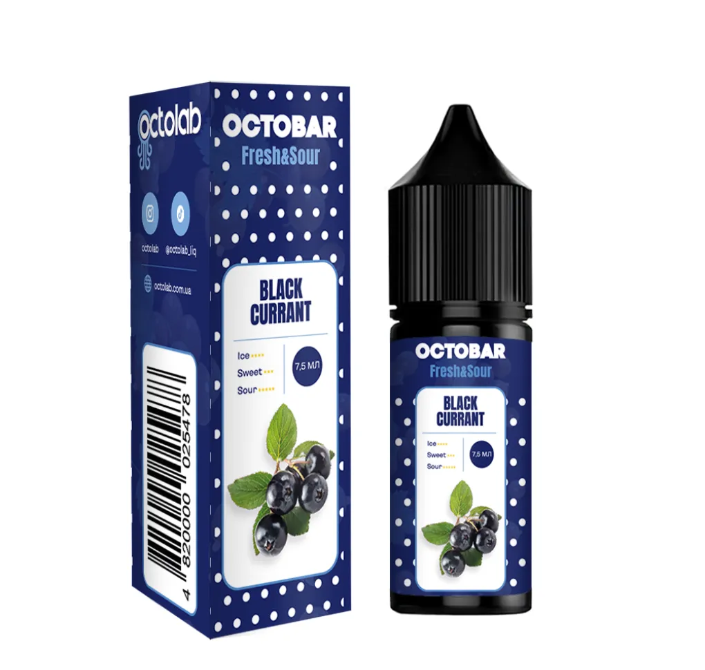 Ароматизатор Octobar Sour & Fresh Black Currant 7,5 мл