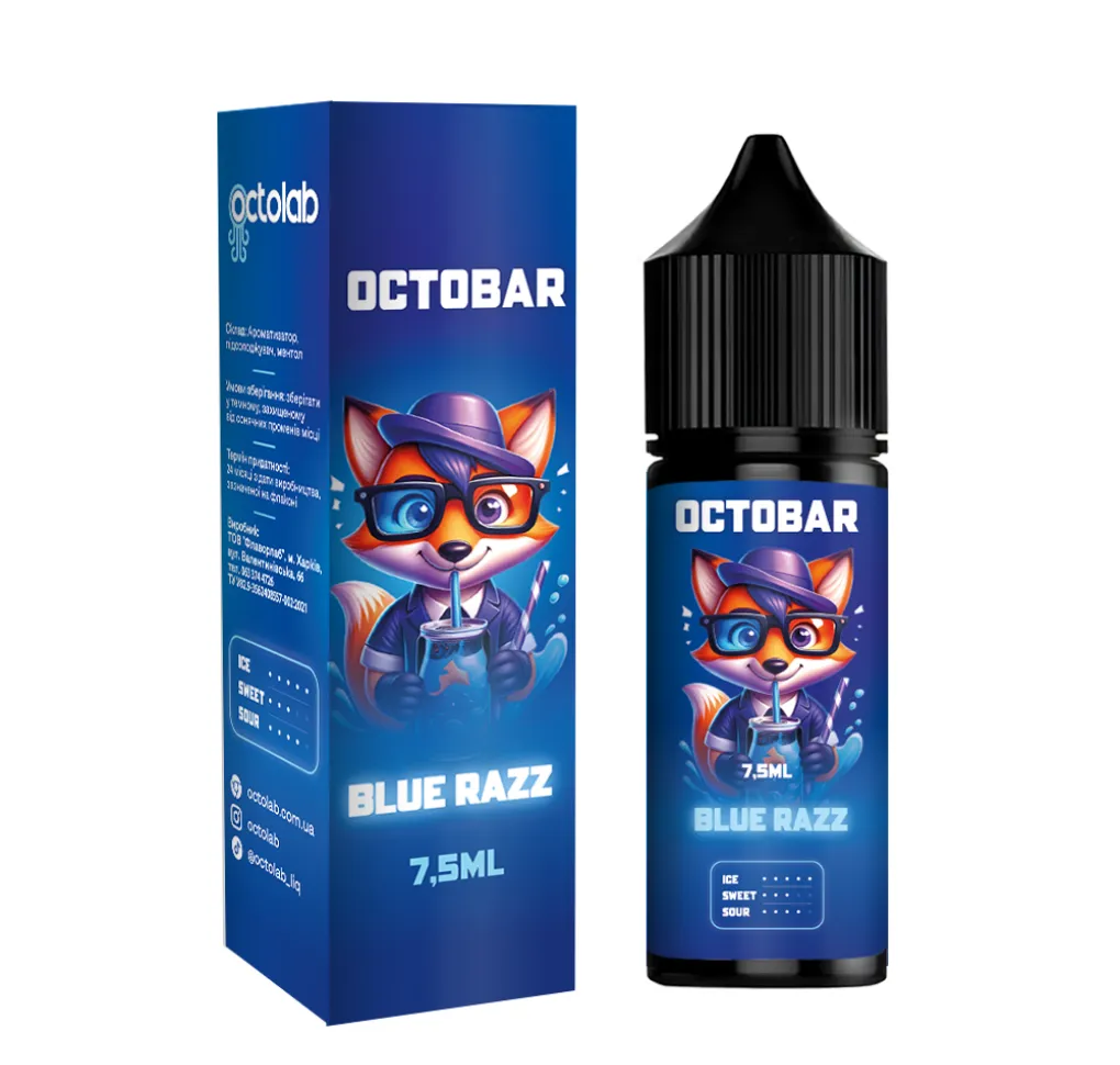 Ароматизатор Octobar NFT Blue Razz 7,5 мл