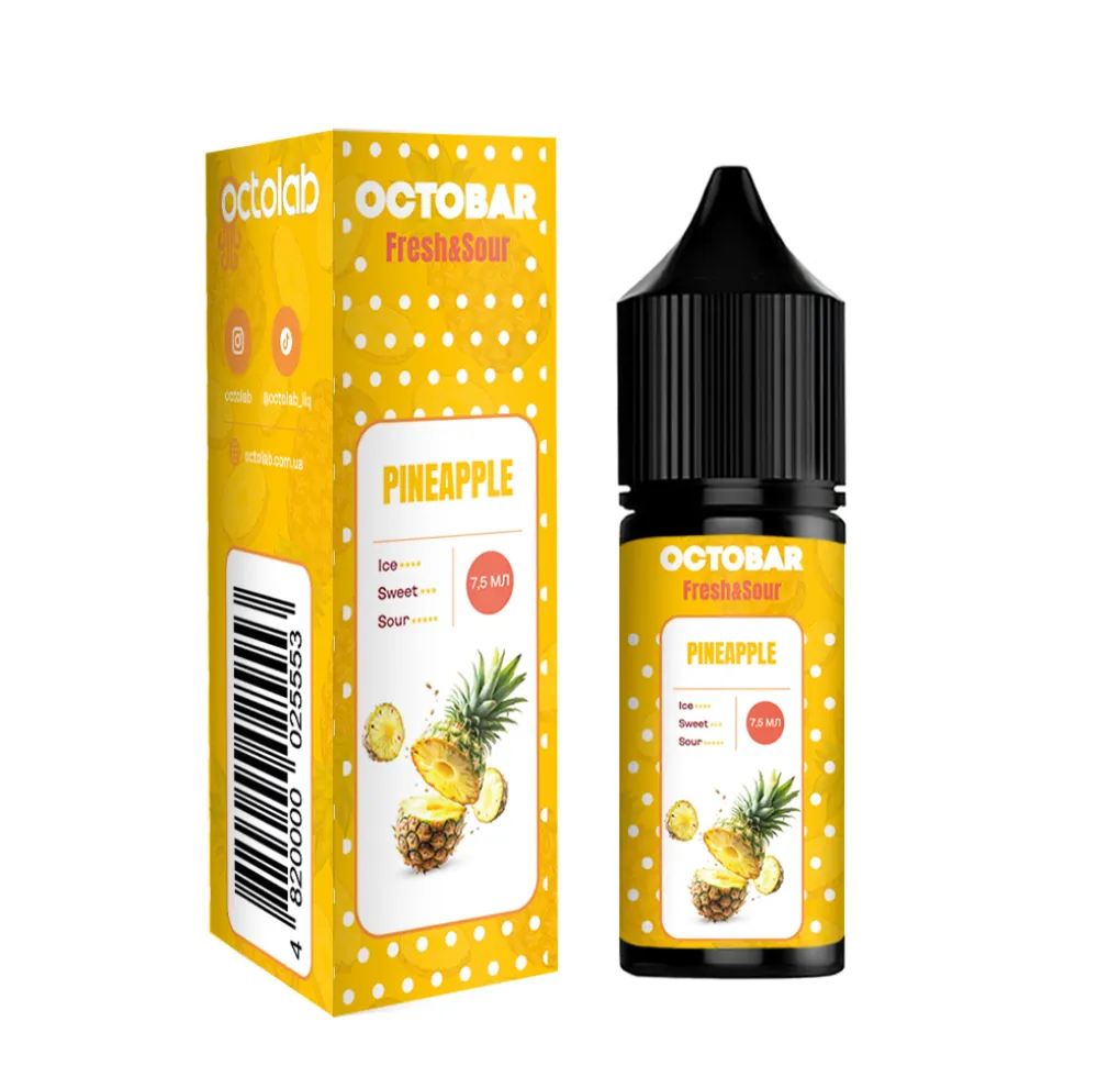 Ароматизатор Octobar Sour & Fresh Pineapple 7,5 мл