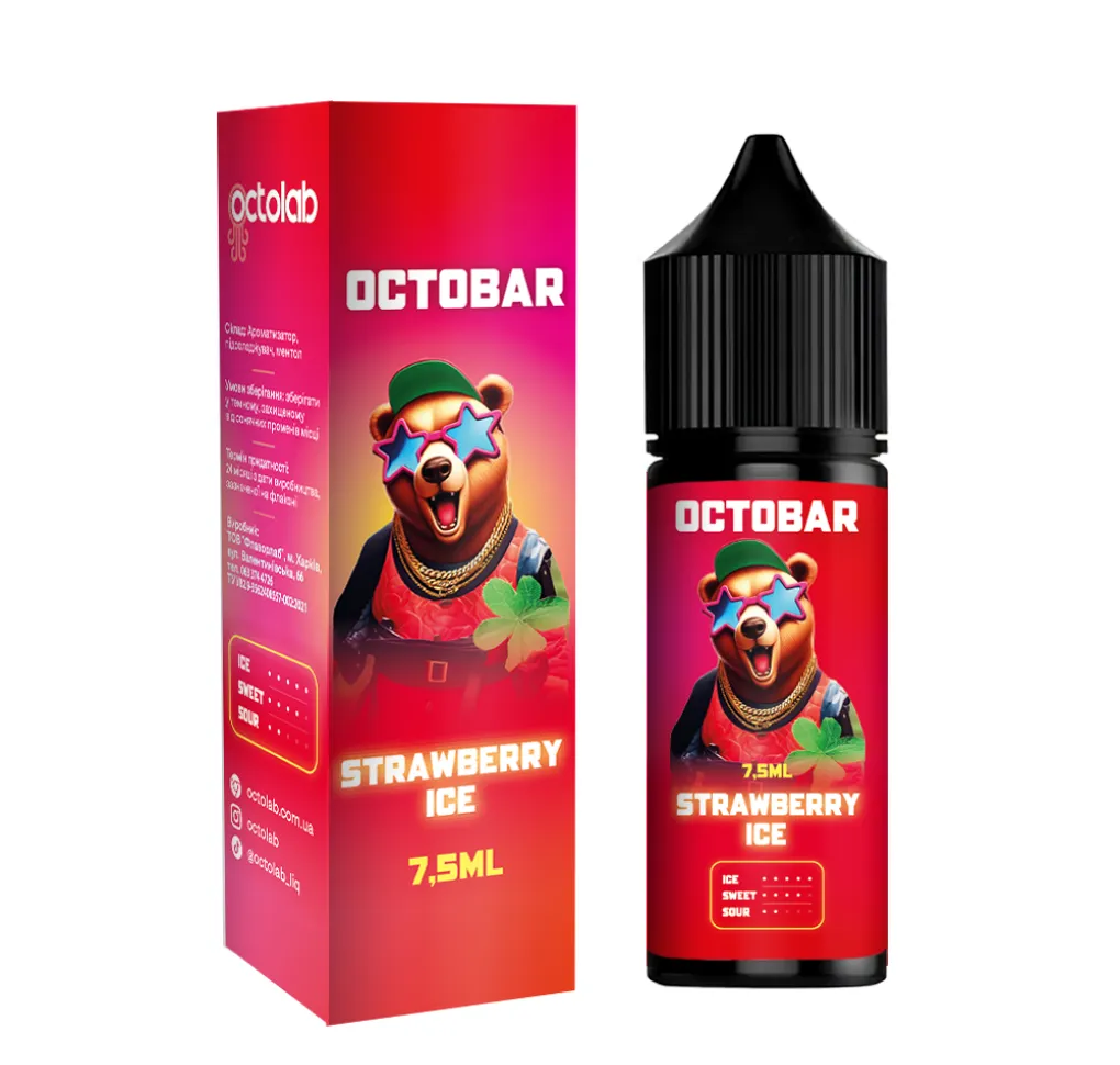 Ароматизатор Octobar NFT Strawberry Ice 7,5 мл