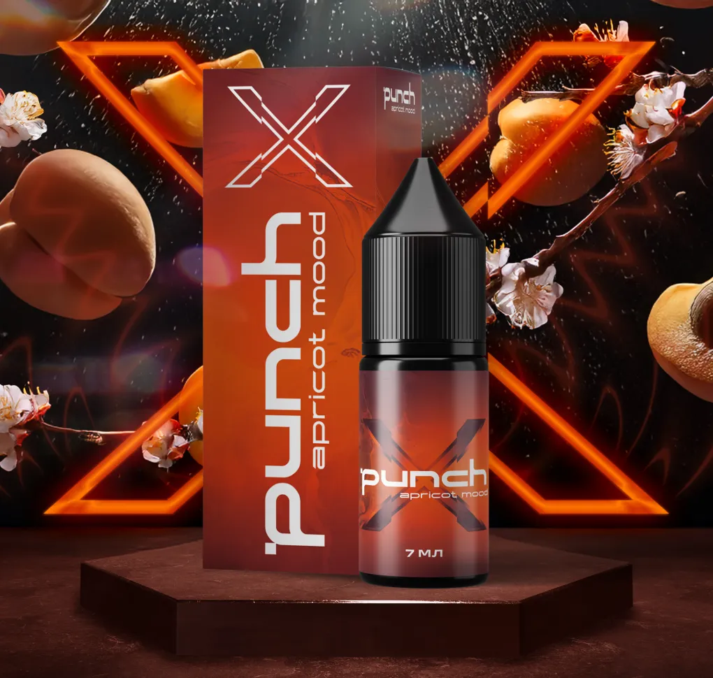 Ароматизатор Punch X Apricot Mood 7 мл Ароматизатор Punch X Apricot Mood 7 мл