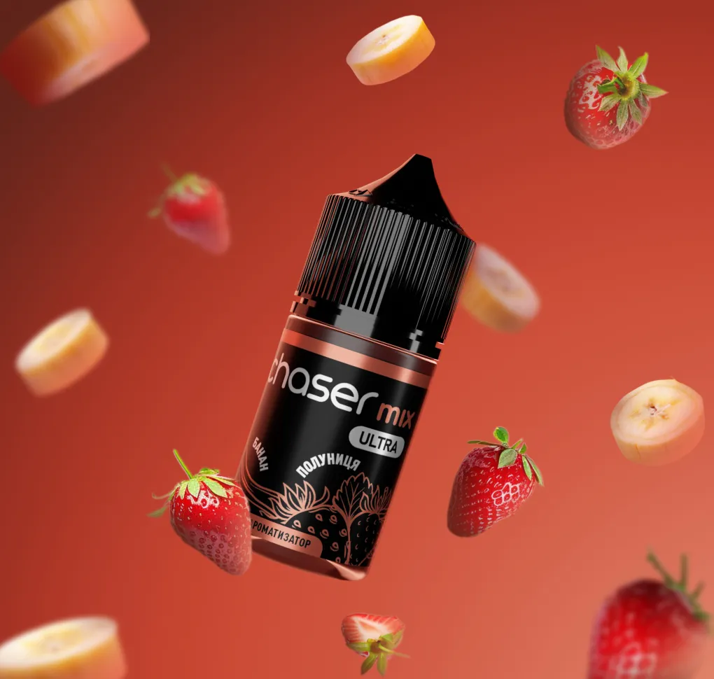 АРОМАТИЗАТОР Chaser MIX ПОЛУНИЦЯ БАНАН 12 мл