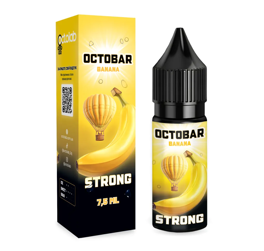 Ароматизатор Octobar Strong Banana 7,5 мл Ароматизатор Octobar Strong Banana 7,5 мл