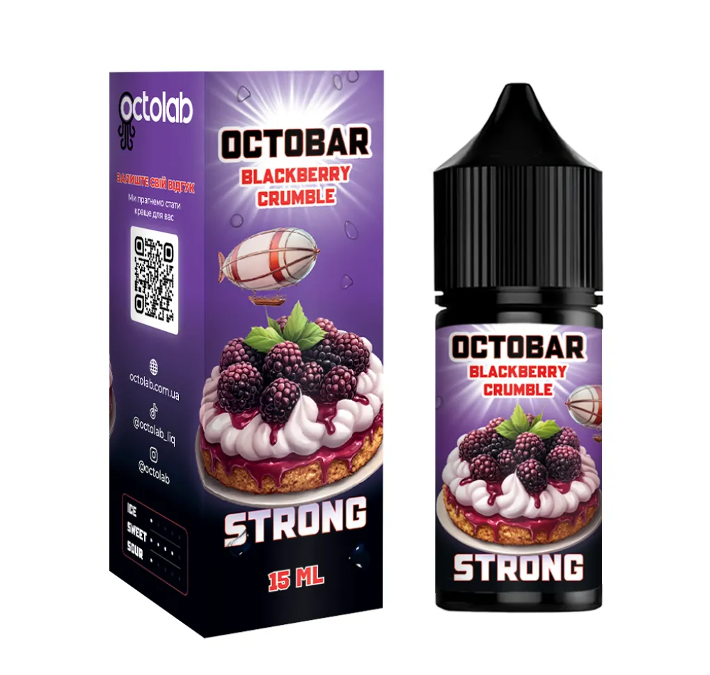 Ароматизатор Octobar Strong Blackberry Crumble 15 мл