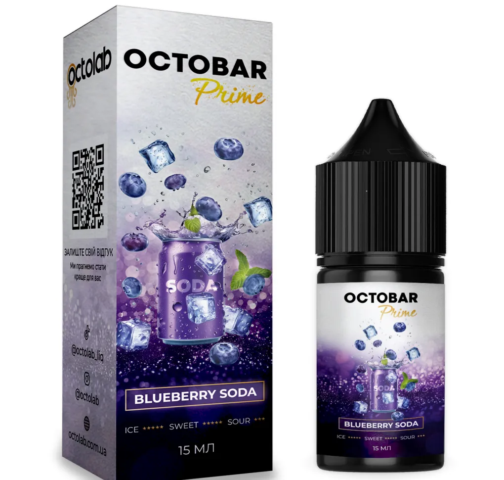 Ароматизатор Octobar Prime Blueberry Soda 15 мл