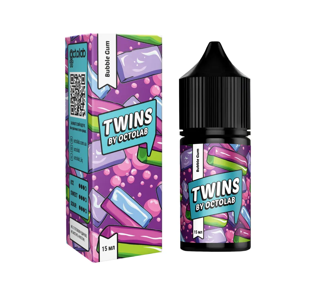 Ароматизатор Octobar TWINS Bubble Gum 15 мл Ароматизатор Octobar TWINS Bubble Gum 15 мл
