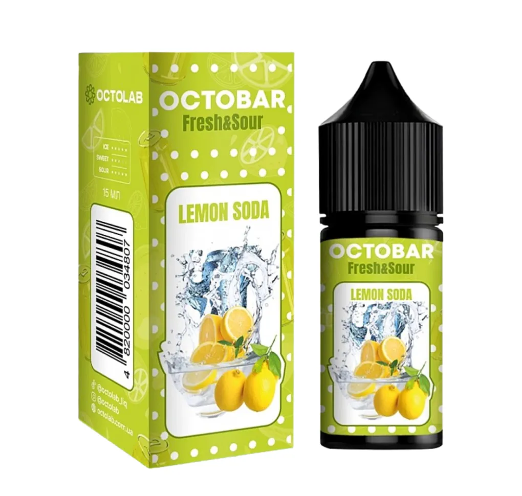 Ароматизатор Octobar Sour & Fresh Lemon Soda 15 мл Ароматизатор Octobar Sour & Fresh Lemon Soda 15 мл