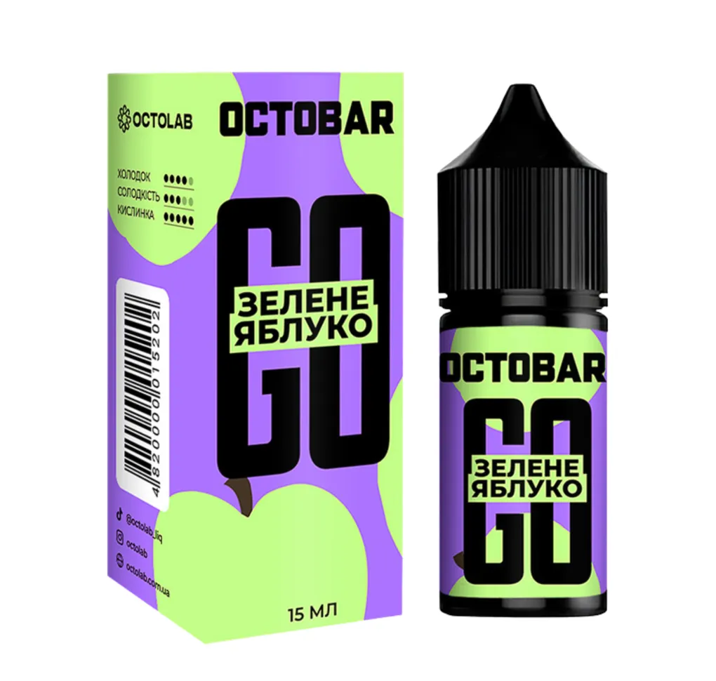 Ароматизатор Octobar GO Зелене Яблуко 15 мл