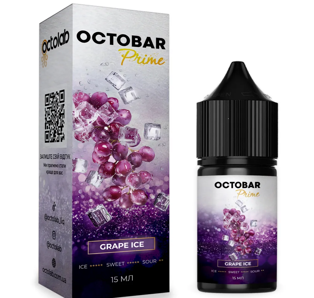 Ароматизатор Octobar Prime Grape Ice 15 мл