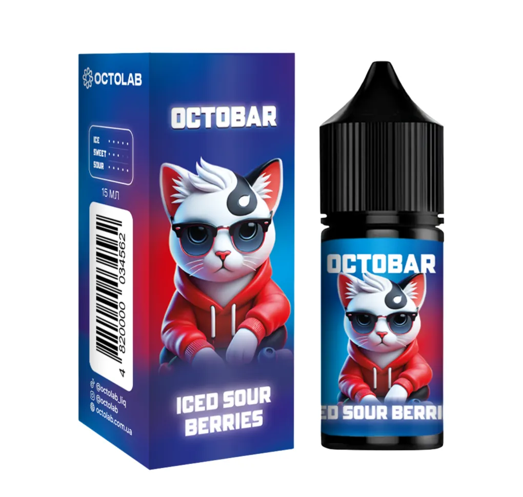 Ароматизатор Octobar NFT Iced Sour Berries 15 мл Ароматизатор Octobar NFT Iced Sour Berries 15 мл