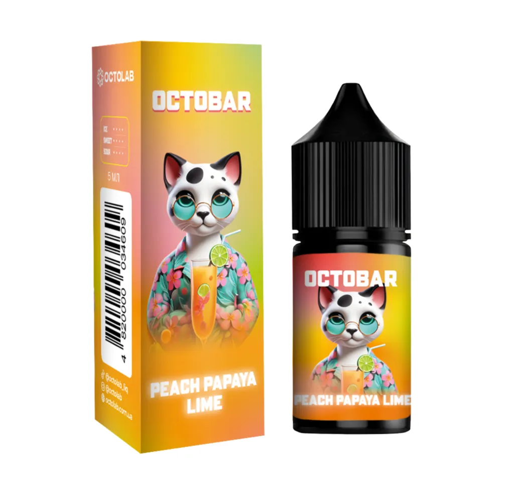 Ароматизатор Octobar NFT Peach Papaya Lime 15 мл