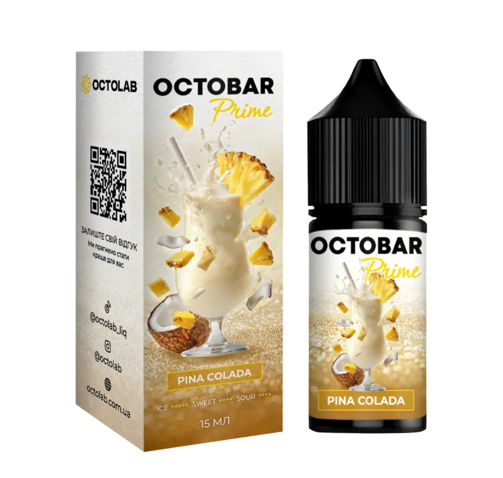 Ароматизатор Octobar Prime Pina Colada 15 мл Ароматизатор Octobar Prime Pina Colada 15 мл