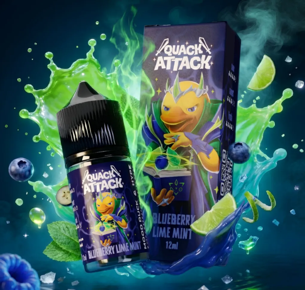Ароматизатор Mood Duck Quack Attack Blueberry Lime Mint 12 мл