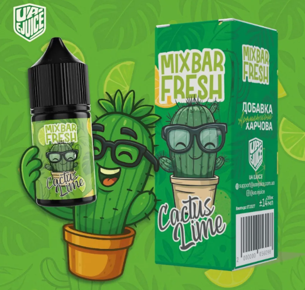 Ароматизатор Mix Bar Fresh Cactus Lime 7 мл Ароматизатор Mix Bar Fresh Cactus Lime 7 мл