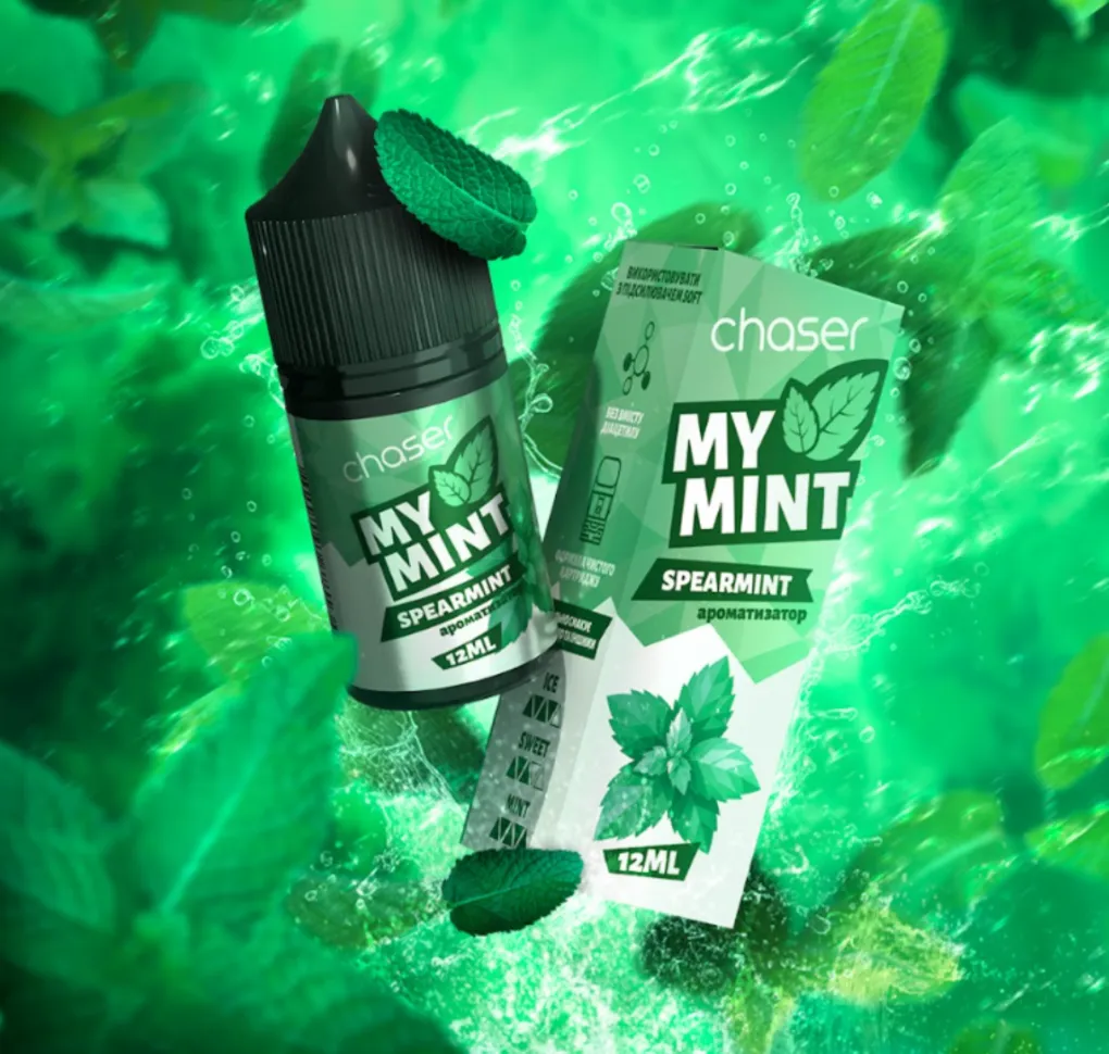 Ароматизатор Chaser My Mint 12 мл SPEARMINT Ароматизатор Chaser My Mint 12 мл SPEARMINT