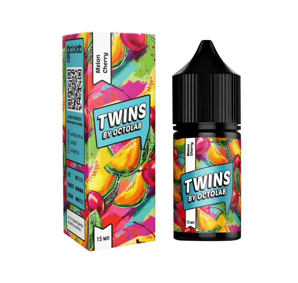 Ароматизатор Octobar TWINS Melon Cherry 15 мл Ароматизатор Octobar TWINS Melon Cherry 15 мл