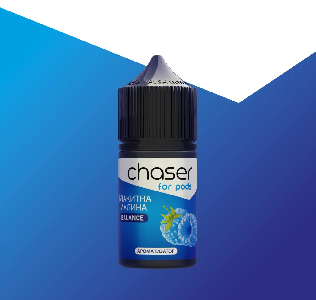 АРОМАТИЗАТОР CHASER For Pods БЛАКИТНА МАЛИНА 12 мл