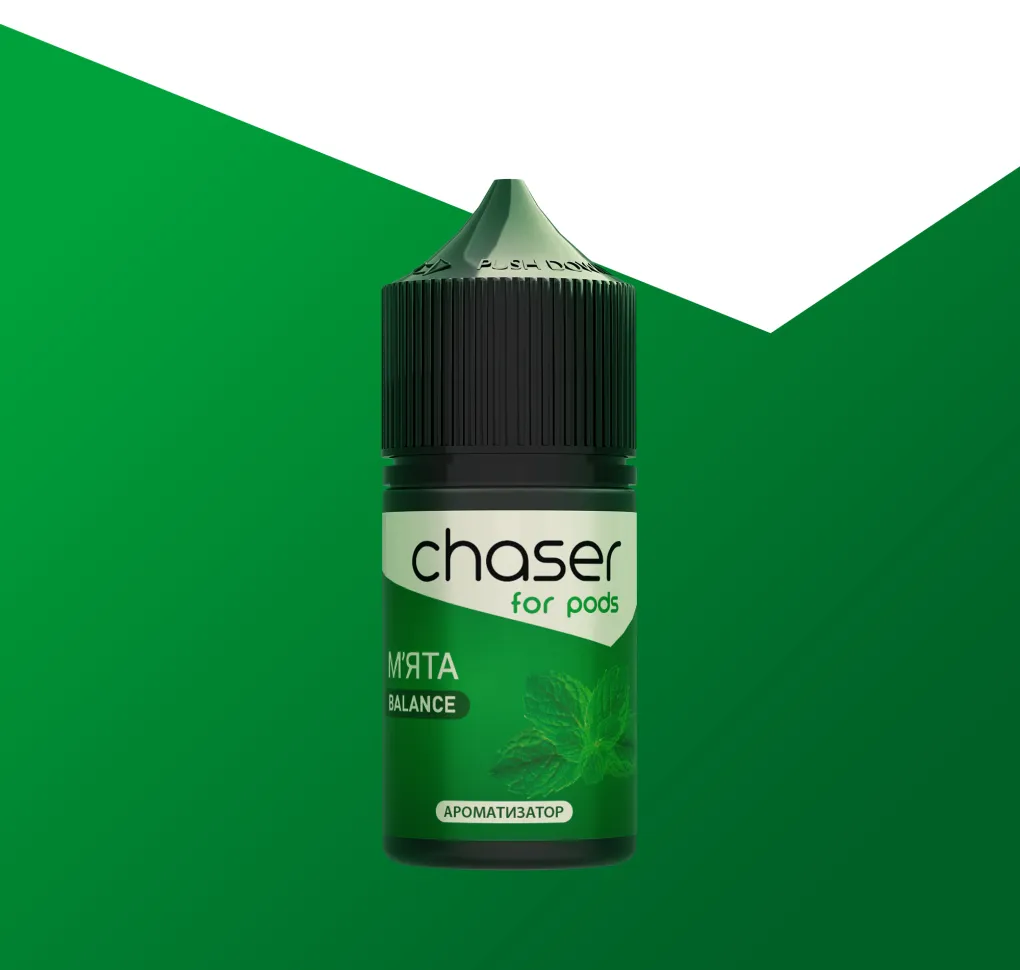 АРОМАТИЗАТОР CHASER For Pods М'ЯТА 12 мл АРОМАТИЗАТОР CHASER For Pods М'ЯТА 12 мл