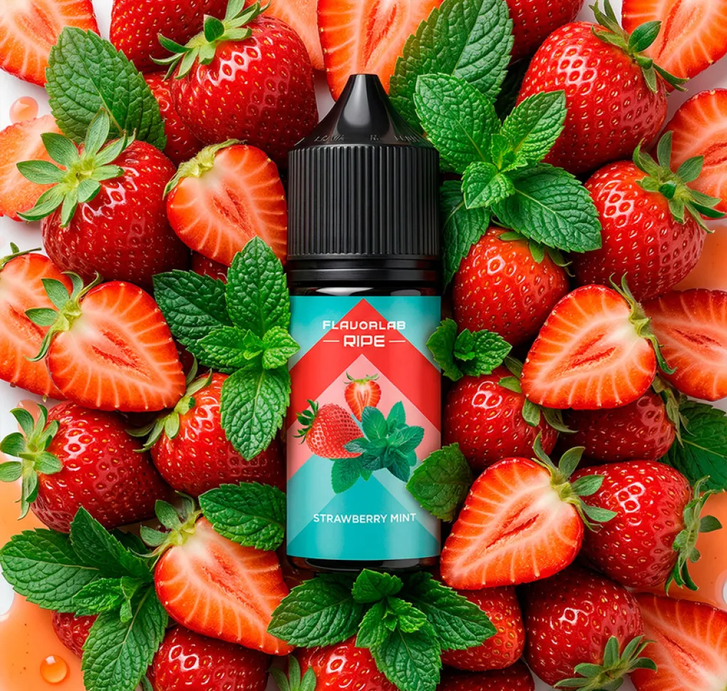 Ароматизатор Flavorlab Ripe Strawberry Mint 12 мл Ароматизатор Flavorlab Ripe Strawberry Mint 12 мл