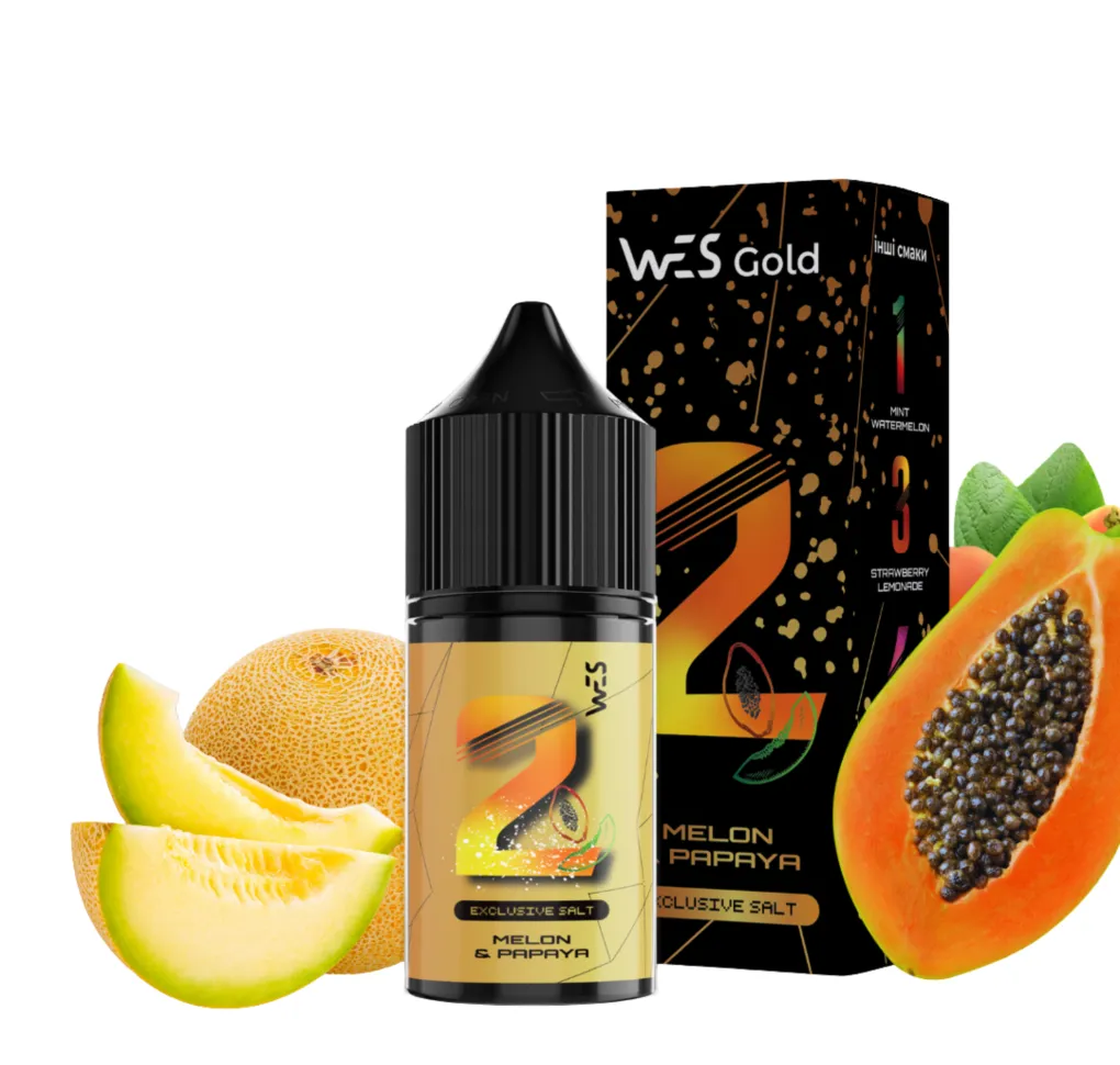 Ароматизатори WES Gold Melon Papaya 10 мл Ароматизатори WES Gold Melon Papaya 10 мл