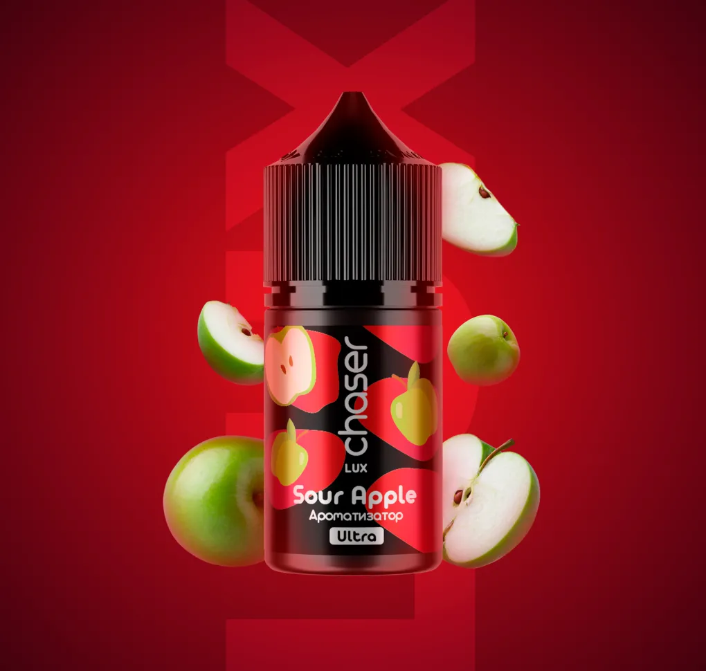 АРОМАТИЗАТОР CHASER LUX SOUR APPLE 12 мл АРОМАТИЗАТОР CHASER LUX SOUR APPLE 12 мл