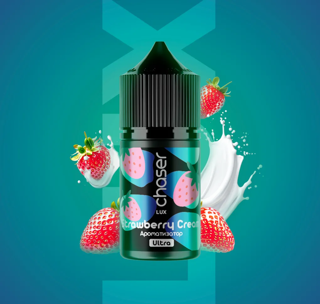 АРОМАТИЗАТОР CHASER LUX STRAWBERRY CREAM 12 мл