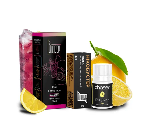 Набір Chaser Black 30 мл 50 мг PINK LEMONADE