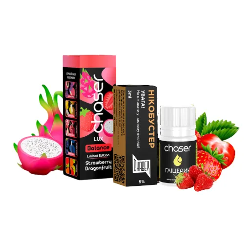 Набір Chaser Lux 30 мл 50 мг STRAWBERRY DRAGONFRUIT