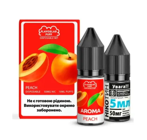 Набір Flavorlab Puff 10 мл 50 мг Персик